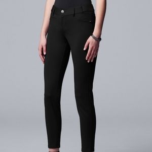 Simply Vera Wang Skinny Ponte Pants